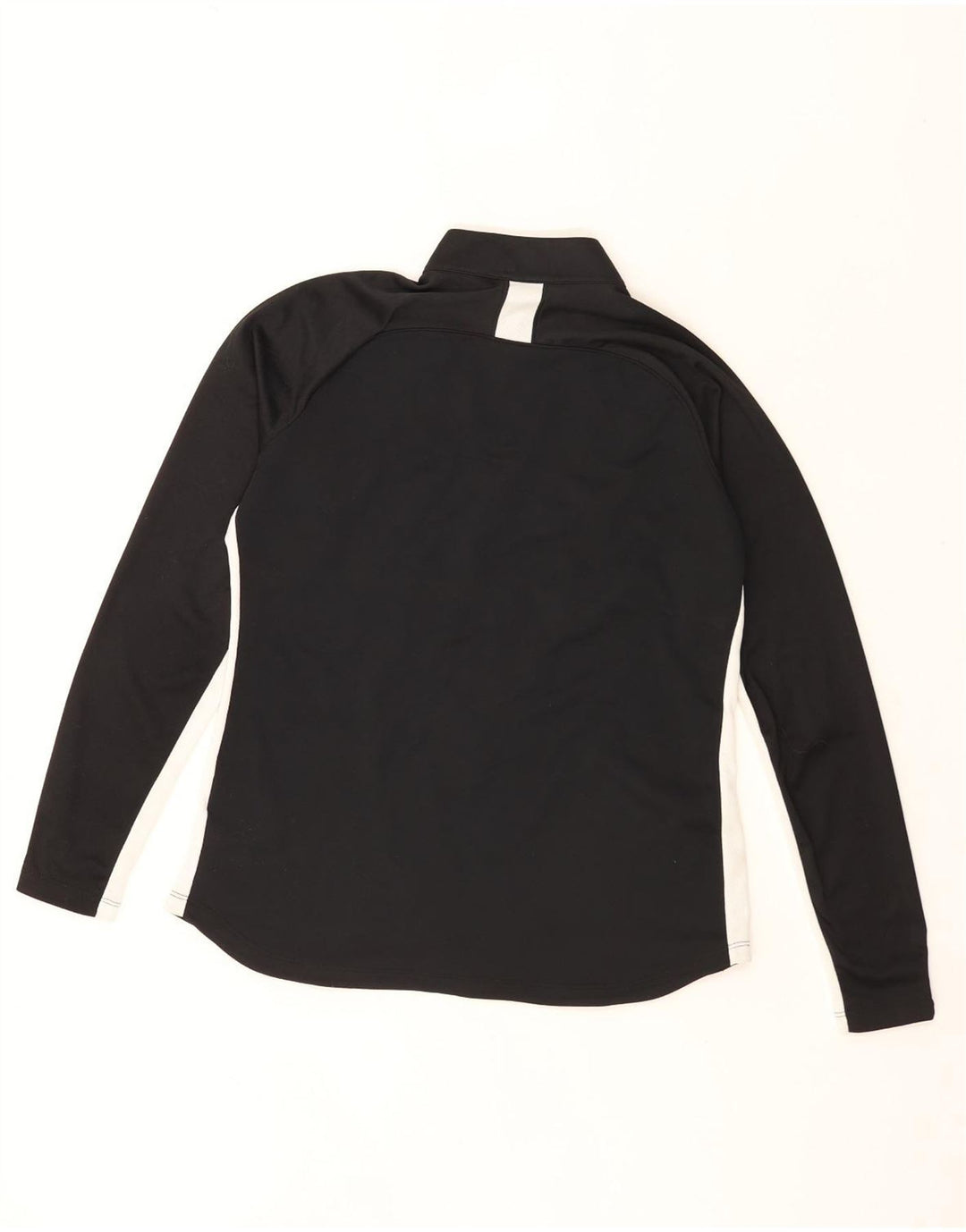 Nike Herren Dri Fit Sweatshirt mit Reißverschluss am Hals, mittelgroß, Schwarz, Farbblock