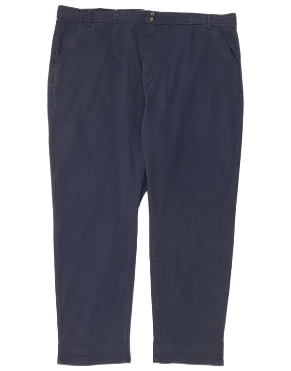 M&Co Damen Chino-Hose, konisch zulaufend, UK 22, 3XL, W42, L29, Marineblau, Baumwolle