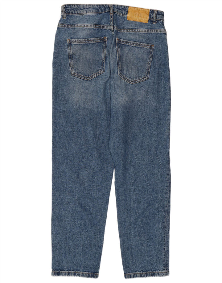 Zara Damen-Jeans mit hoher Taille, EU 40, mittelgroß, W30, L28, Blau