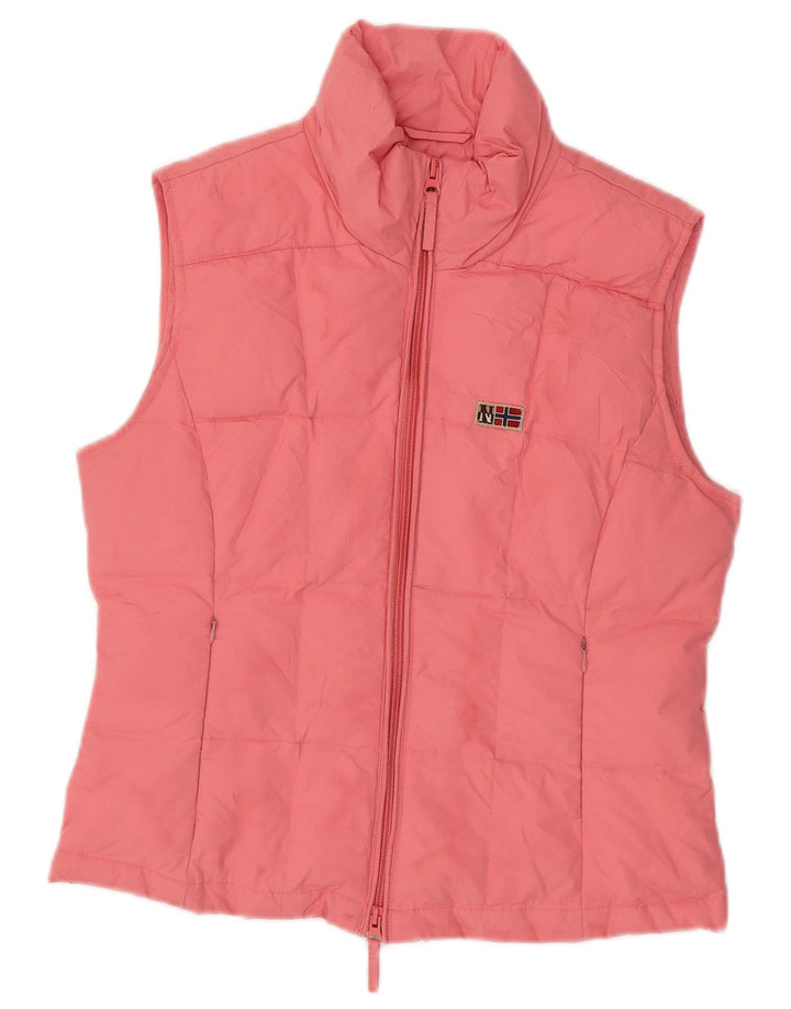 Napapijri Damen Wattierte Weste UK 12 Mittelrosa