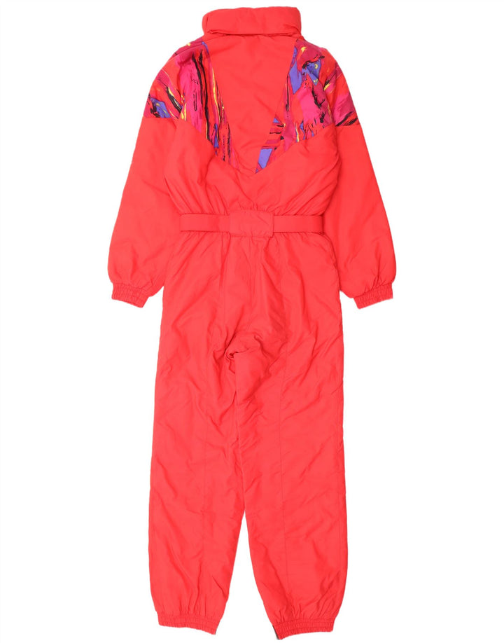 Fila Damen-Skioverall mit Kapuze, IT 44, mittelrot, geometrisch