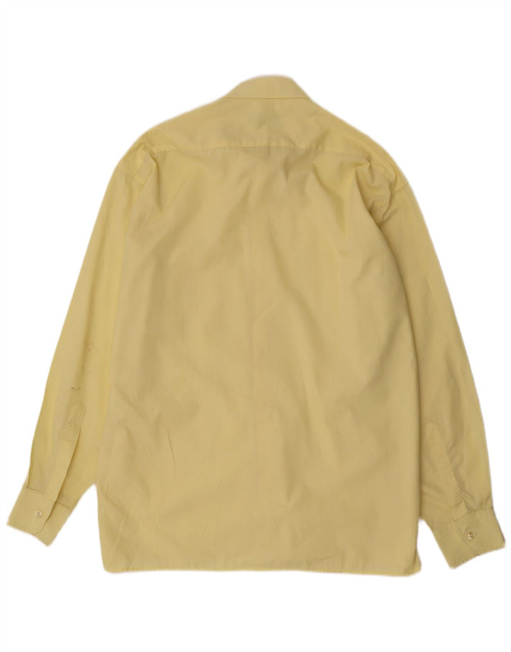 Pierre Cardin Herrenhemd Größe 42 16 1/2 großes gelbes Polyester
