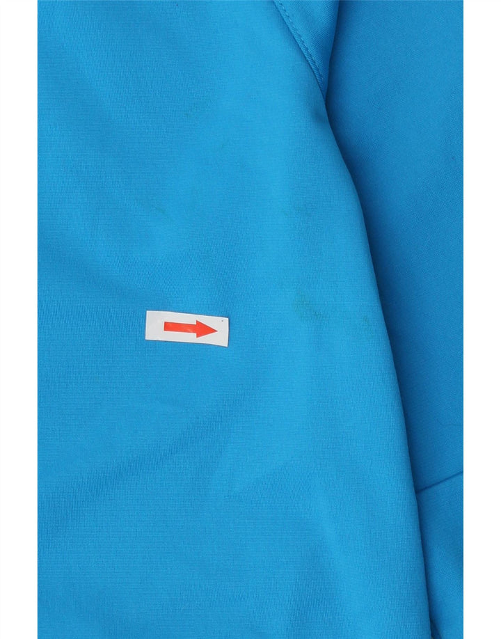 Adidas Damen Trainingsanzug Top Jacke UK 12/14 Mittelblau