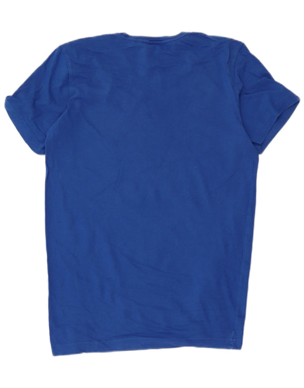 Adidas Herren Grafik T-Shirt Top Small Blau Baumwolle