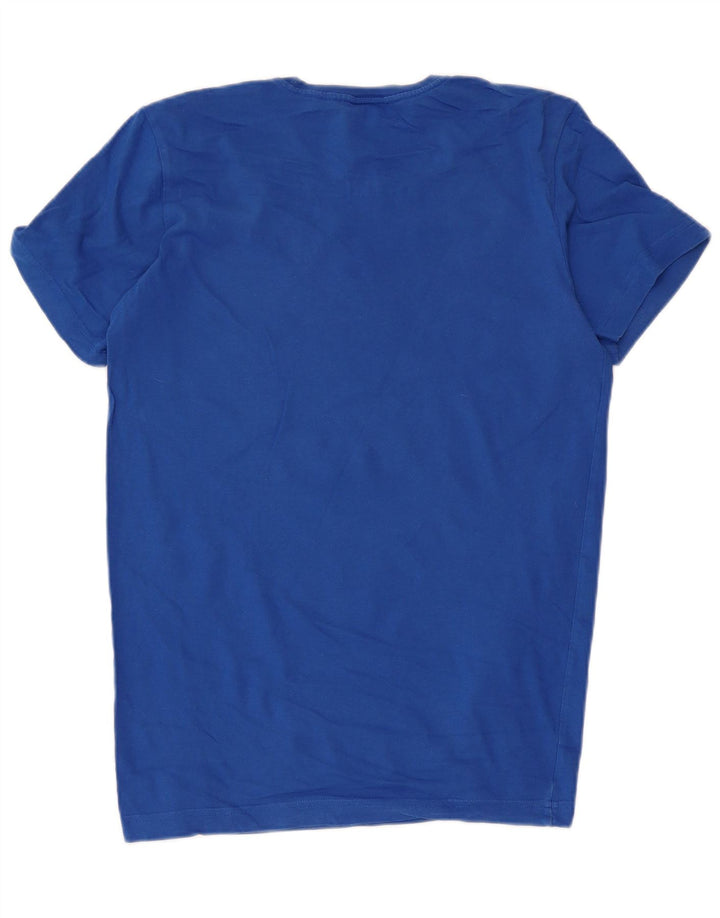 Adidas Herren Grafik T-Shirt Top Small Blau Baumwolle