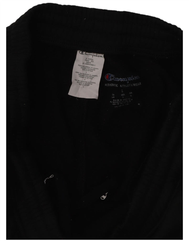 CHAMPION Damen-Trainingshose, Jogginghose, UK 14, Größe L, Schwarz, Baumwolle