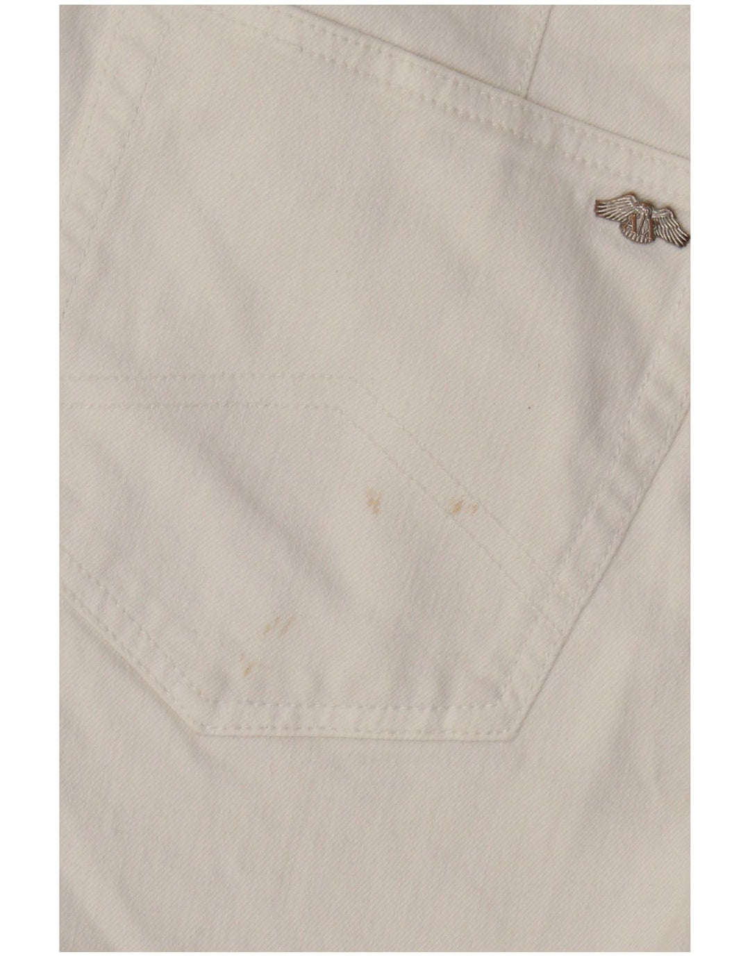 Armani Exchange Herren Slim Jeans W33 L28 Weiße Baumwolle