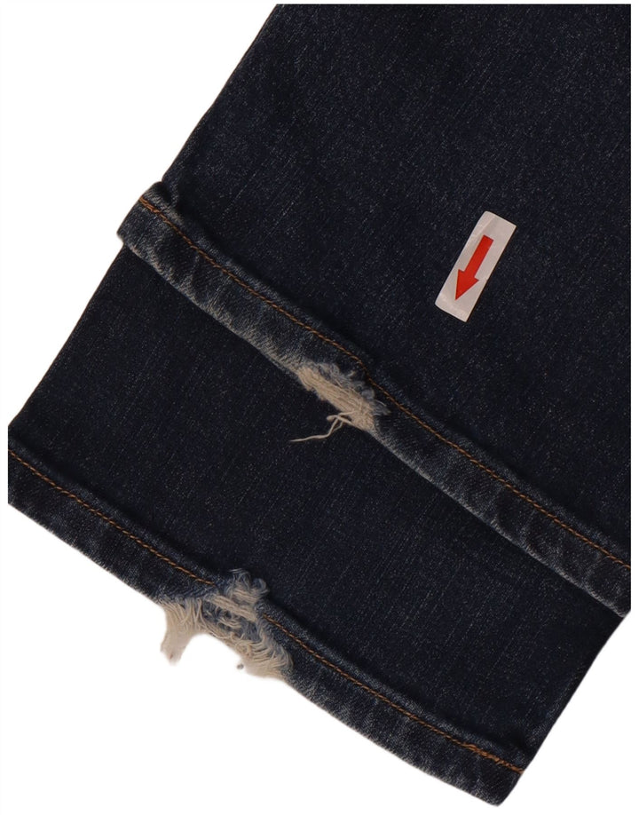 Levi's Damen 470 Straight Jeans W28 L34 Blaue Baumwolle