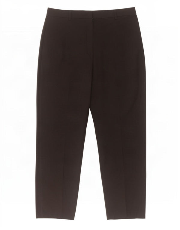 Marks & Spencer Damen Tapered Anzughose UK 16 Large W34 L27 Schwarz