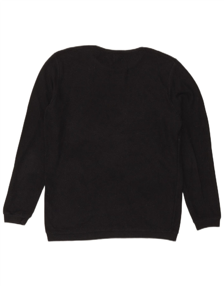 Zara Herren-Pullover mit Rundhalsausschnitt, XL, Schwarz, Polyester