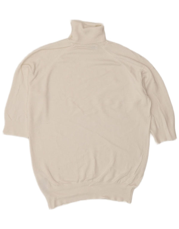 Kurzärmliger Rollkragenpullover von Zara für Damen, Gr. 12, Mittelweiß