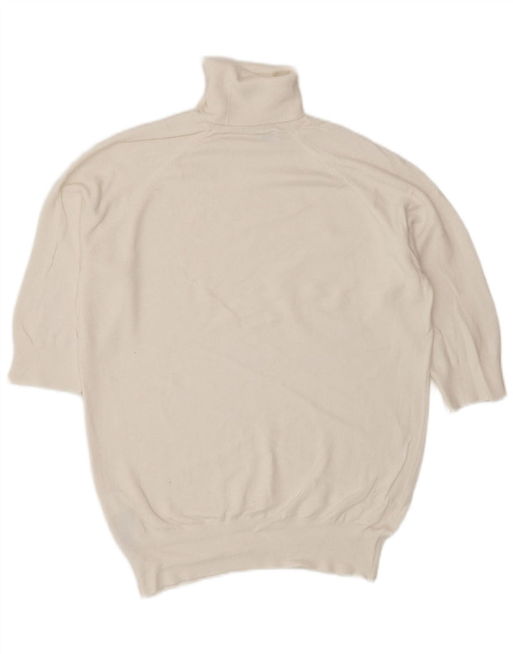 Kurzärmliger Rollkragenpullover von Zara für Damen, Gr. 12, Mittelweiß