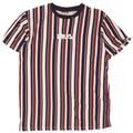 Fila Herren-T-Shirt mit Grafik, klein, mehrfarbig, gestreift, Baumwolle