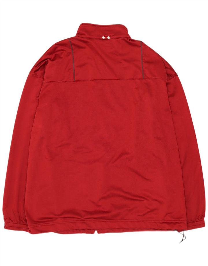Reebok Herren Trainingsanzug Top Jacke XL Rot Polyester