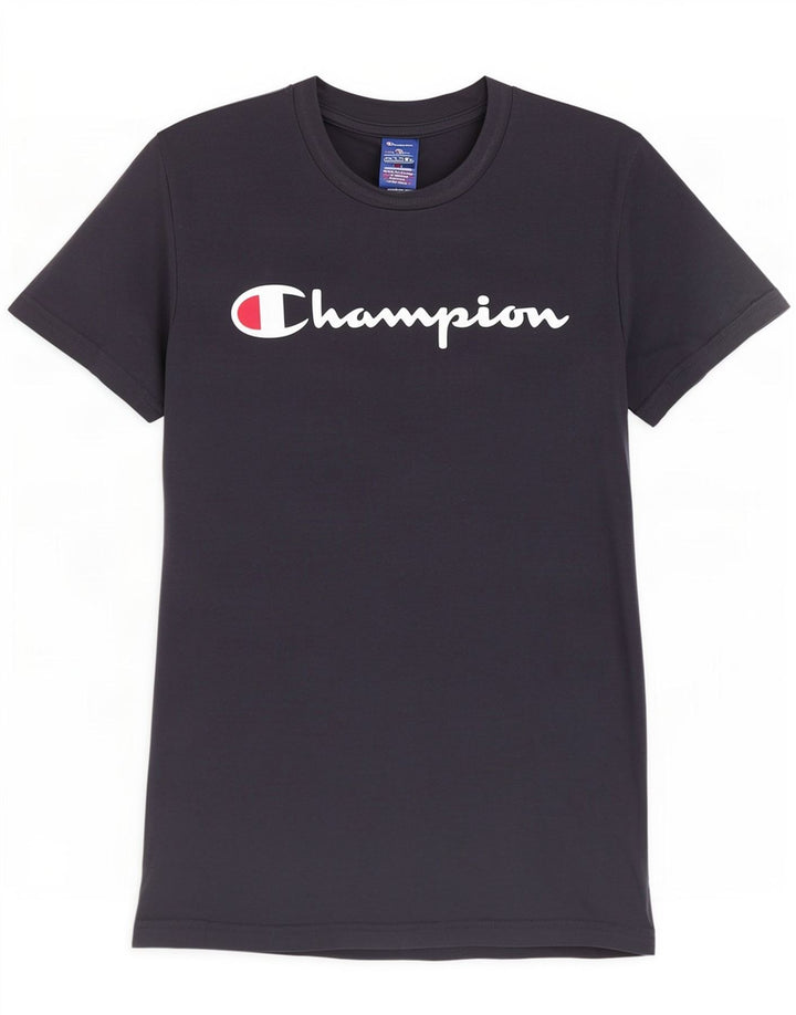 Champion Herren-T-Shirt mit Grafik, Größe S, schwarze Baumwolle