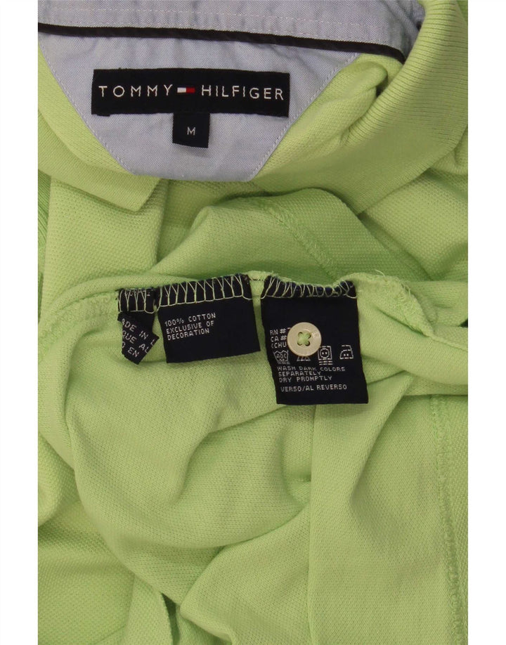 Tommy Hilfiger Herren-Poloshirt aus mittelgrüner Baumwolle