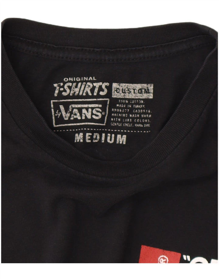 Vans Herren-T-Shirt mit Grafik, mittelschwarze Baumwolle