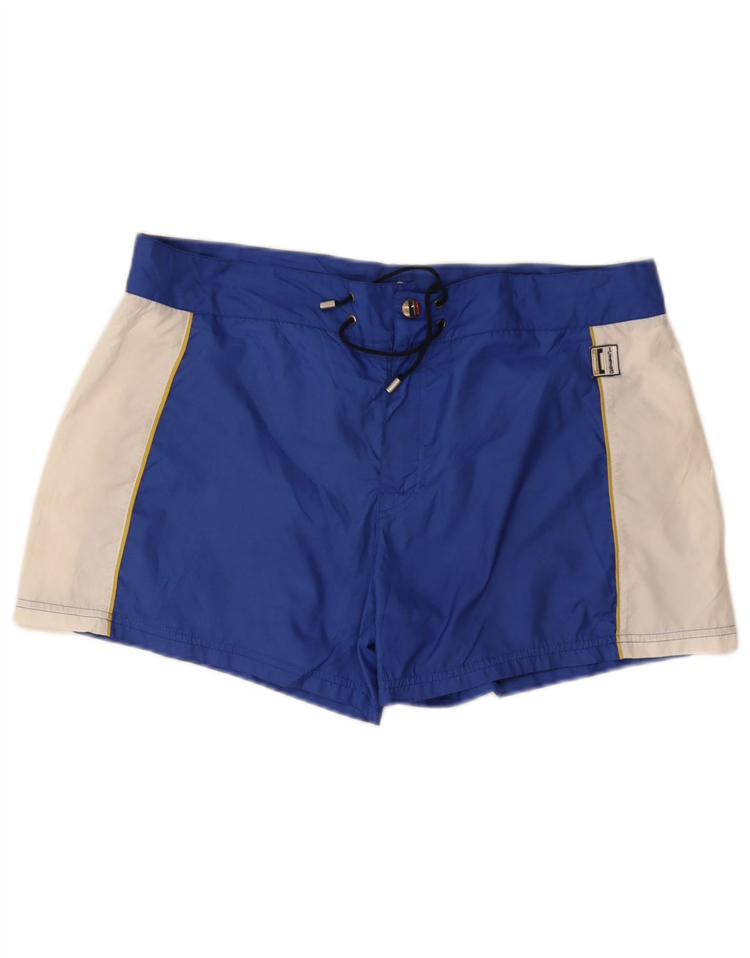 Iceberg Herren-Badeshorts 2XL, blaues Colourblock-Polyester