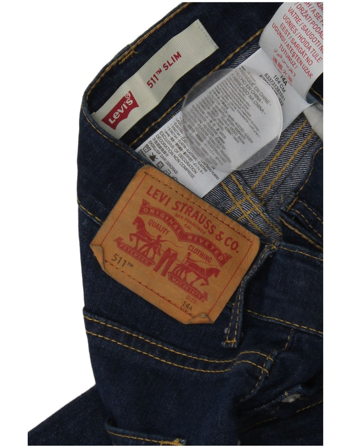 Levi's Jungen 511 Slim Jeans 13–14 Jahre W28 L30 Blaue Baumwolle