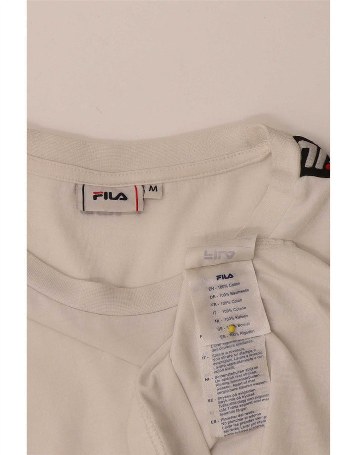 Fila Herren-T-Shirt mit Grafik, mittelweiße Baumwolle