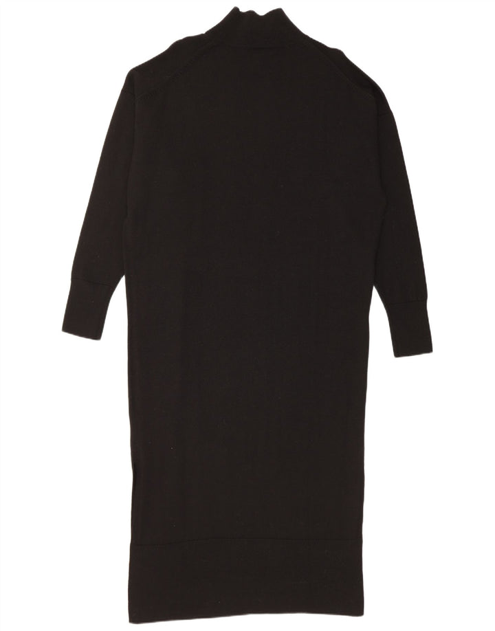 Cos Maxi-Overall-Pulloverkleid für Damen, UK 10, Größe S, schwarze Wolle