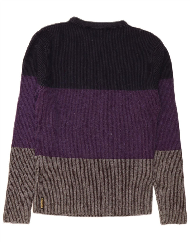 Armani Jeans Herren-Pullover mit Rundhalsausschnitt, klein, mehrfarbig, Farbblock