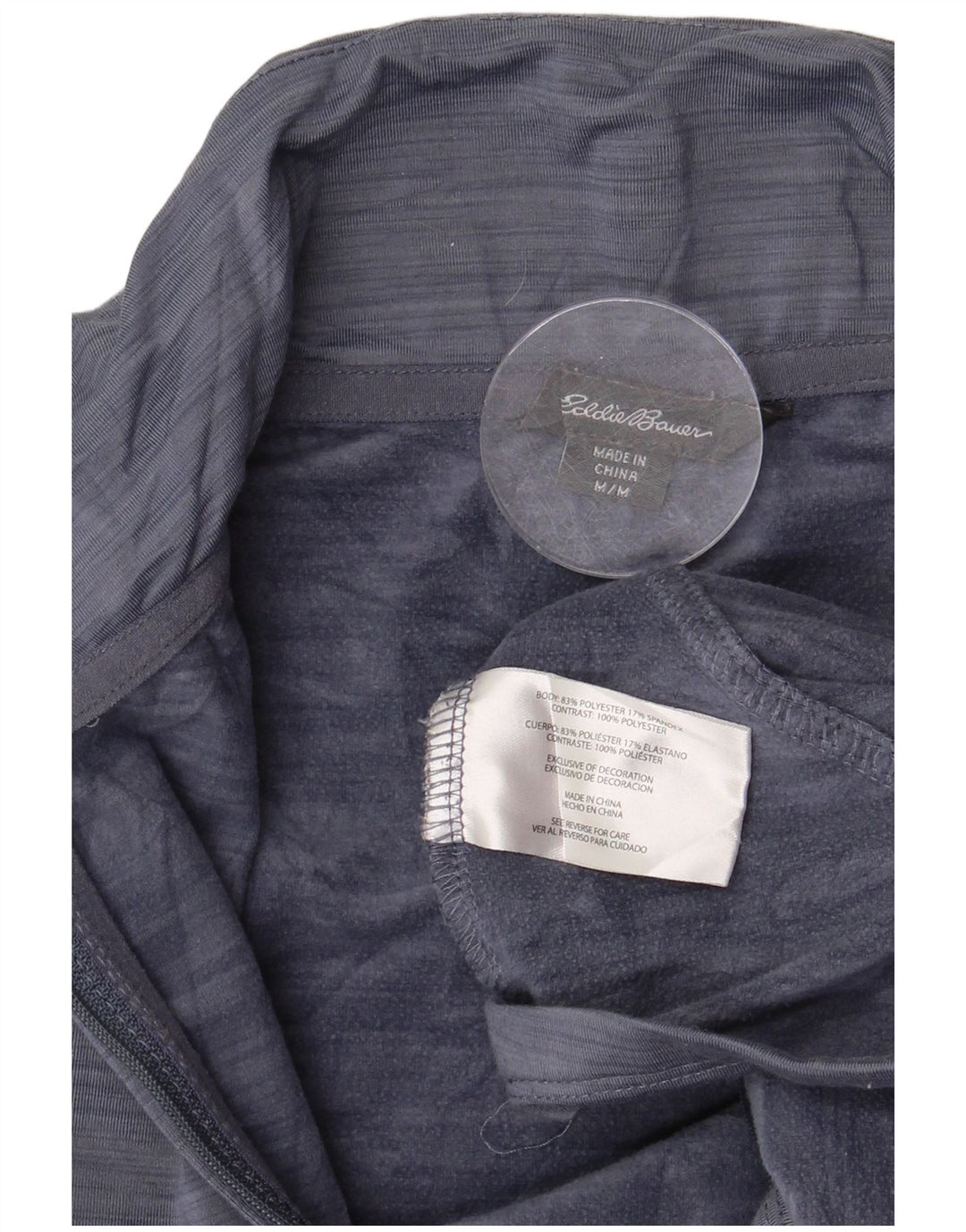 Eddie Bauer Damen-Oberteil mit Reißverschluss, langärmlig, UK 14, mittleres Marineblau