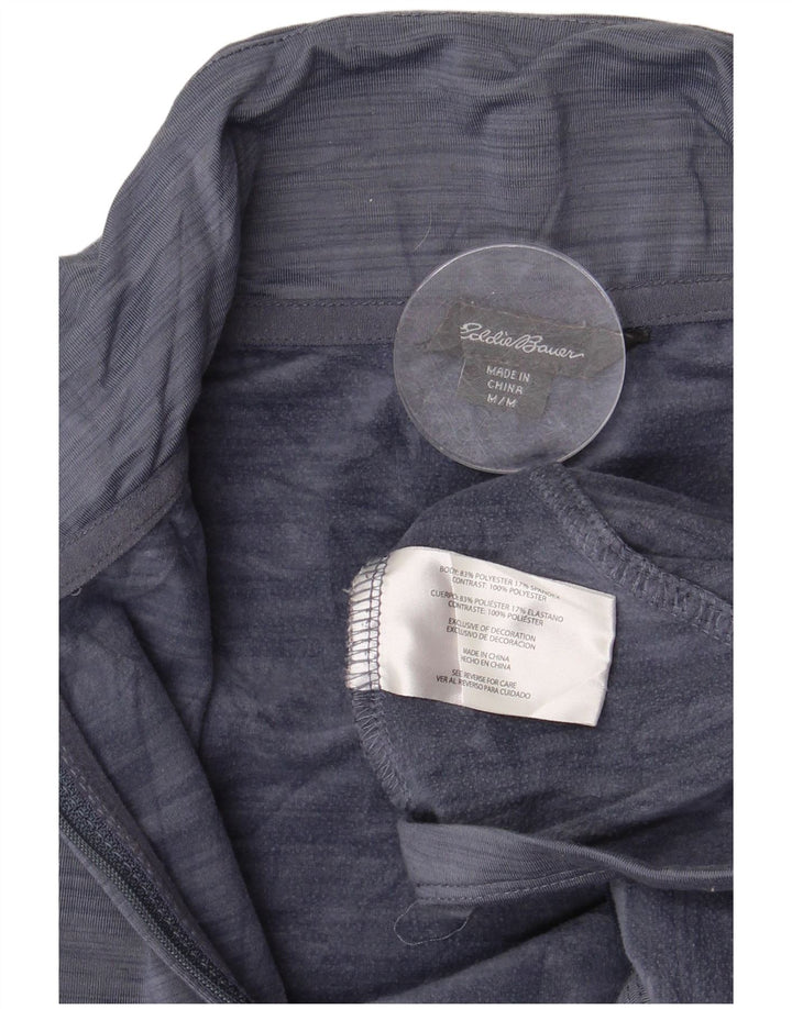 Eddie Bauer Damen-Oberteil mit Reißverschluss, langärmlig, UK 14, mittleres Marineblau
