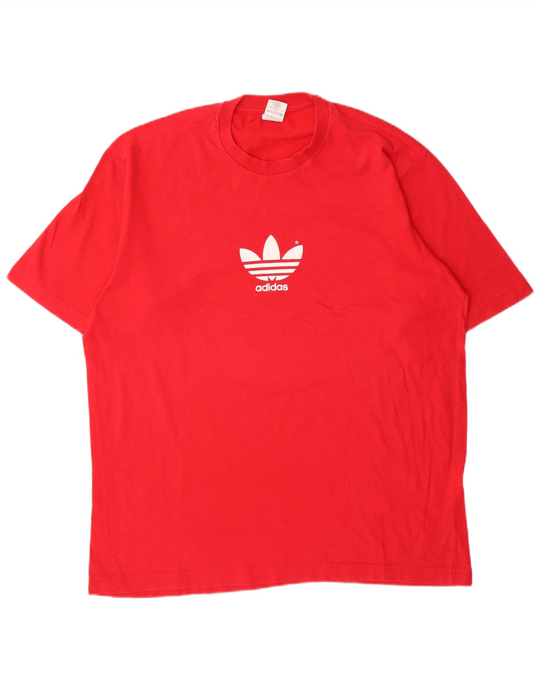 Adidas Herren Grafik T-Shirt Top Große rote Baumwolle