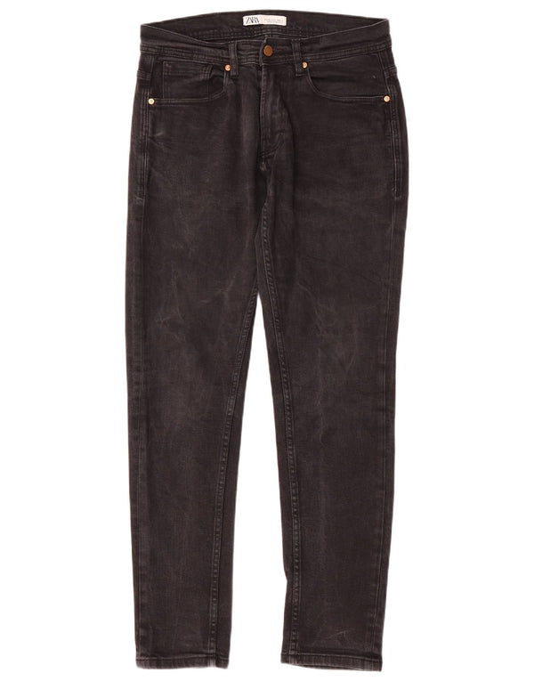 Zara Herren Slim Jeans EU 40 Medium W31 L30 Schwarz