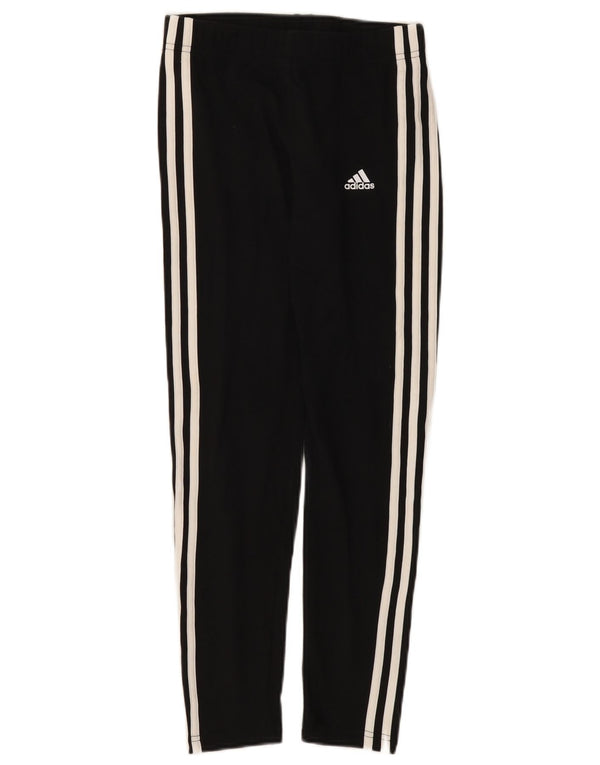 Adidas Mädchen-Leggings, 13–14 Jahre, schwarze Baumwolle