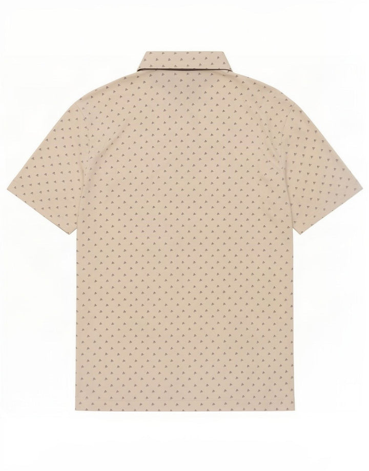 Adidas Herren-Poloshirt mit Grafik, Größe S, Weiß, Polyester