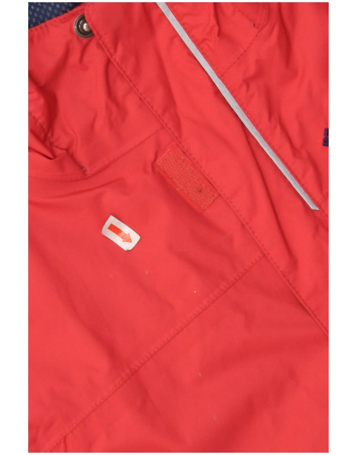 COLUMBIA Damen-Regenjacke mit Kapuze, UK 12, mittelrotes Nylon
