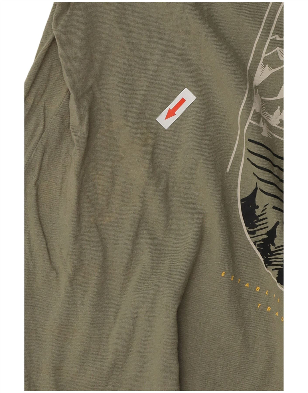 Hurley Herren Grafik-T-Shirt-Oberteil aus mittelgrüner Baumwolle