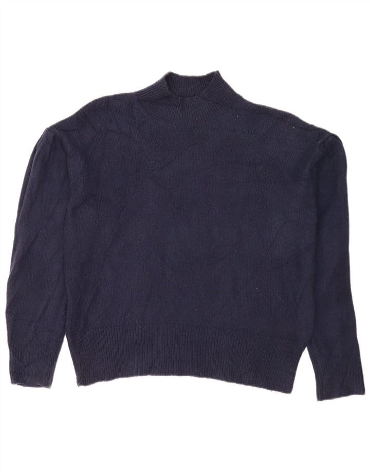Marks & Spencer Damen-Pullover mit Rollkragen, Gr. 14, mittleres Marineblau