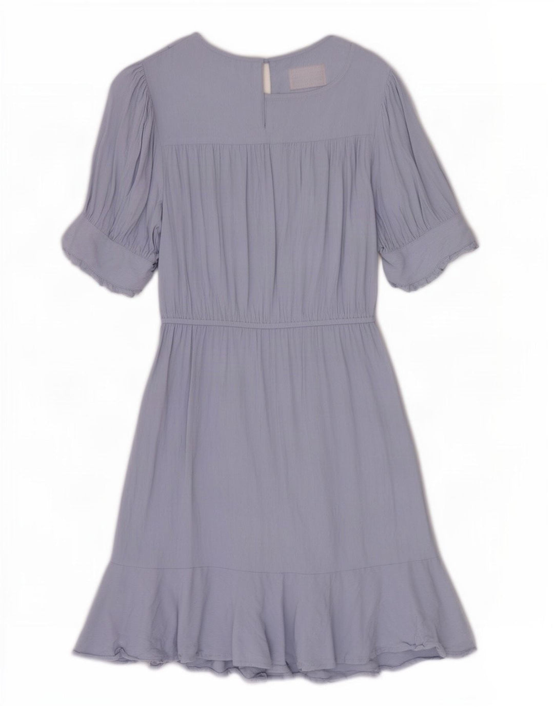 Marks & Spencer Damen A-Linien-Kleid UK 12 Mittelblaue Viskose