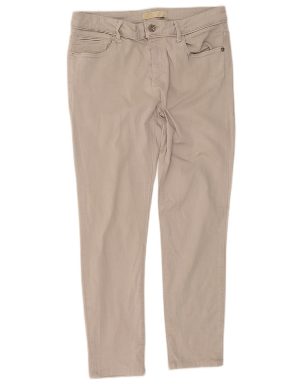 Schmale, kurze Hose von Zara für Damen, EU 44, XL, W34, L26, Beige
