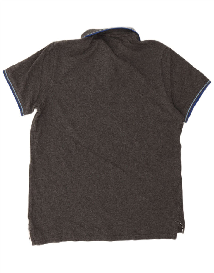 Superdry Herren-Poloshirt 2XL aus grauer Baumwolle