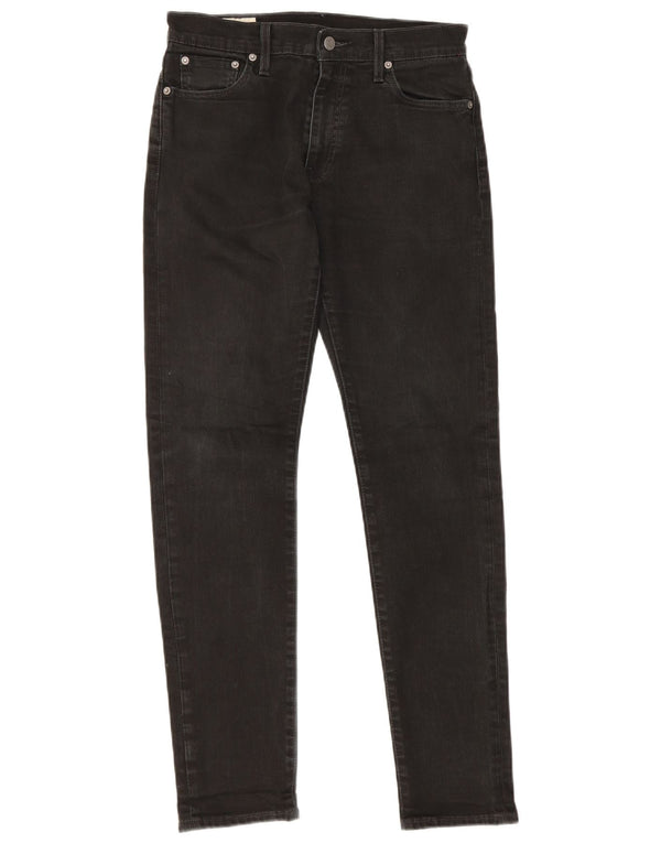 Levi's Herren Slim Jeans W30 L29 Schwarze Baumwolle