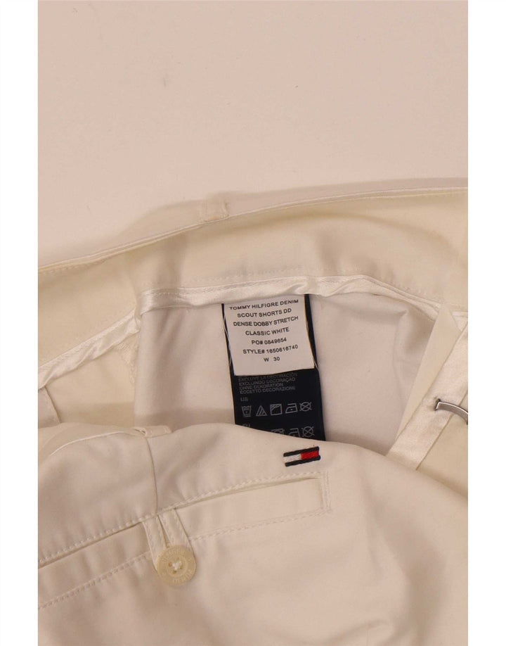 Tommy Hilfiger Damen Chinoshorts W30 mittelweiße Baumwolle
