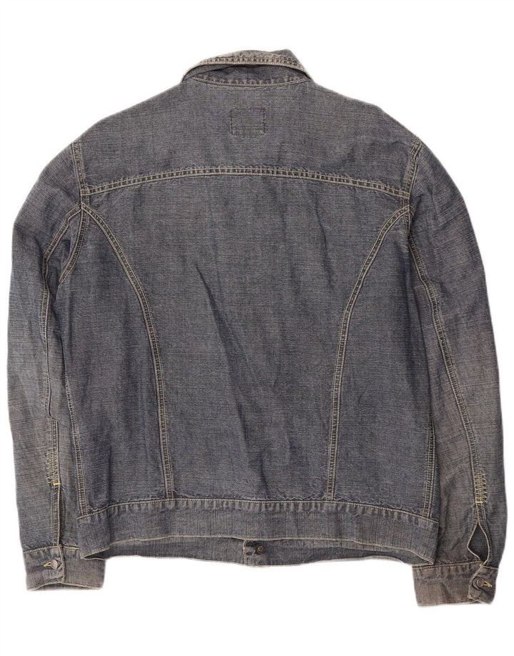North Sails Herren-Jeansjacke, UK 40, große marineblaue Baumwolle