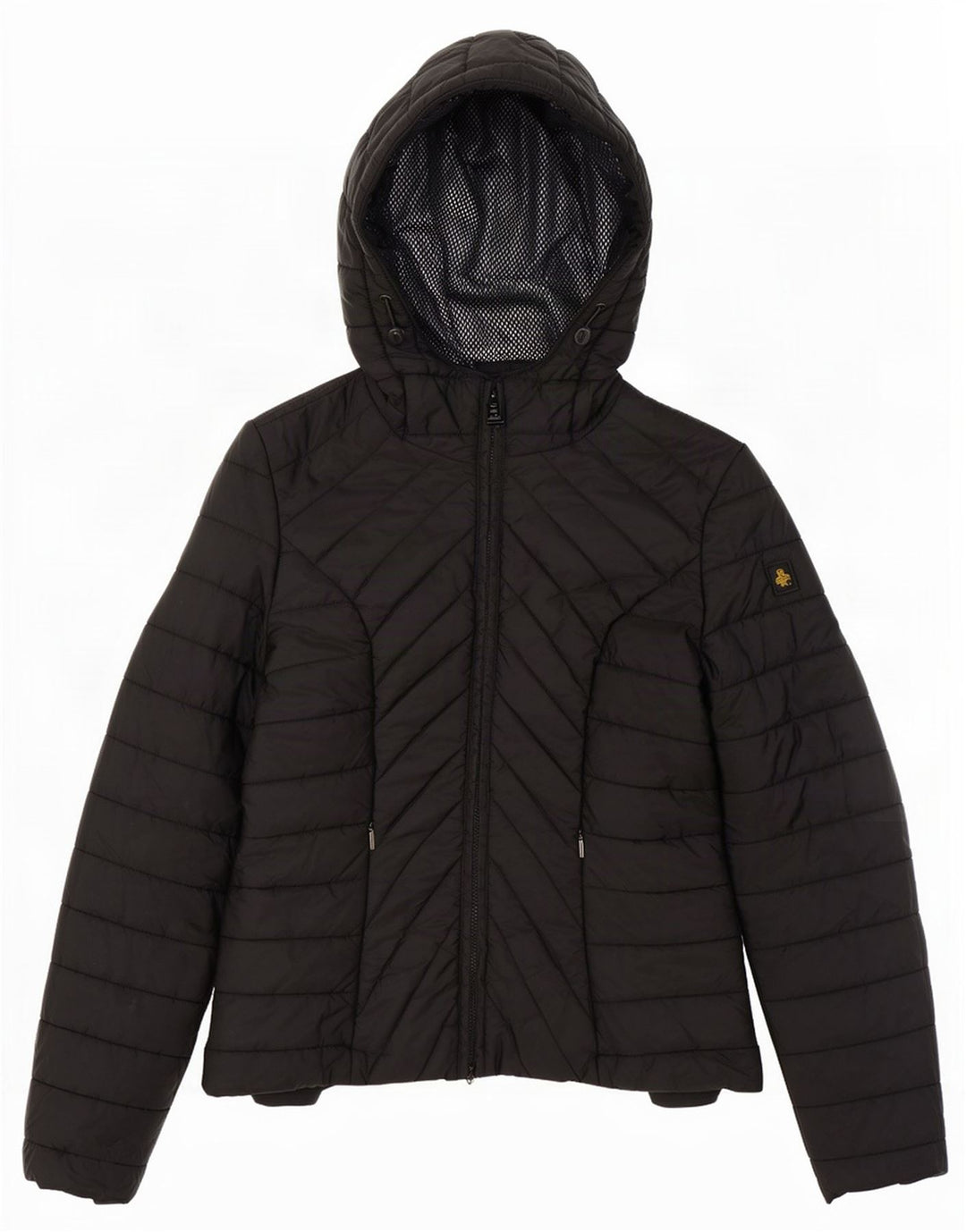 Refrigiwear Wattierte Damenjacke mit Kapuze IT 48 Large Schwarz Polyamid