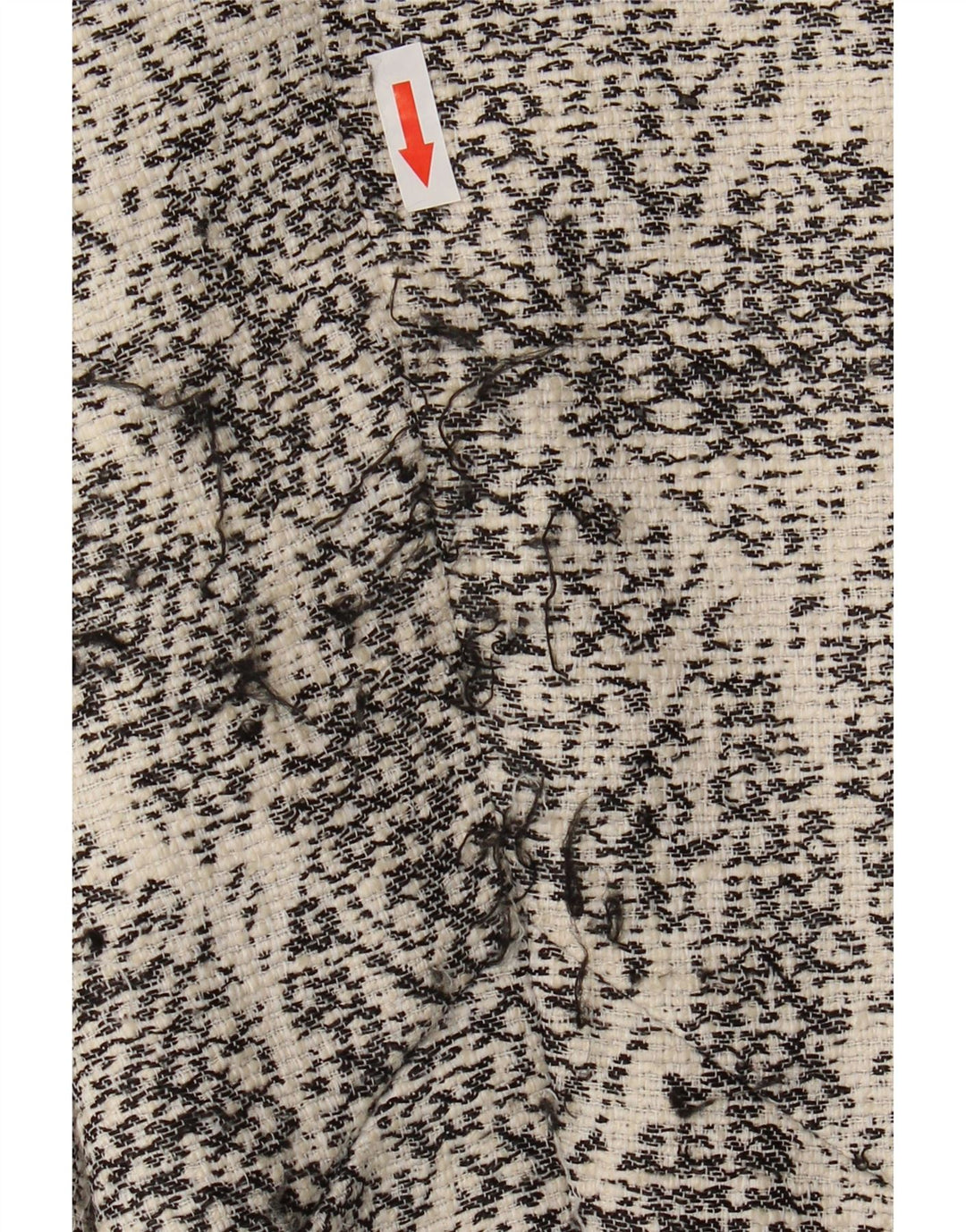Desigual Damen-Mantel mit abstraktem Muster, EU 44, XL, weiße Baumwolle
