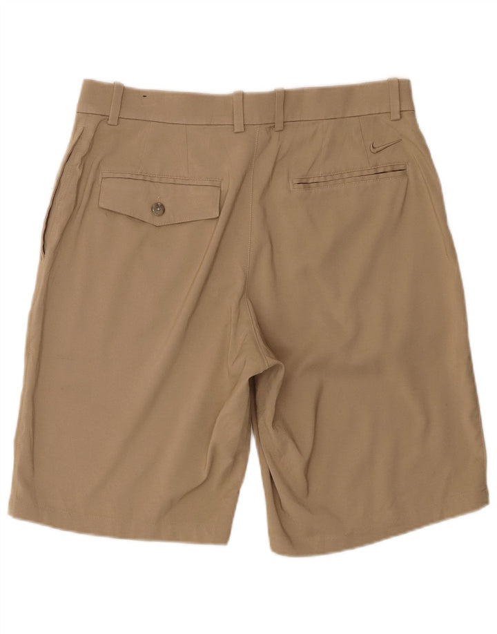 Nike Herren-Chinoshorts W32 Mittelbeigefarbenes Polyester