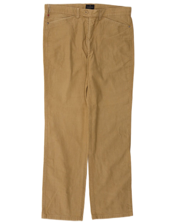 TRUSSARDI Herren gerade Cordhose IT 48 Medium W32 L31 Beige