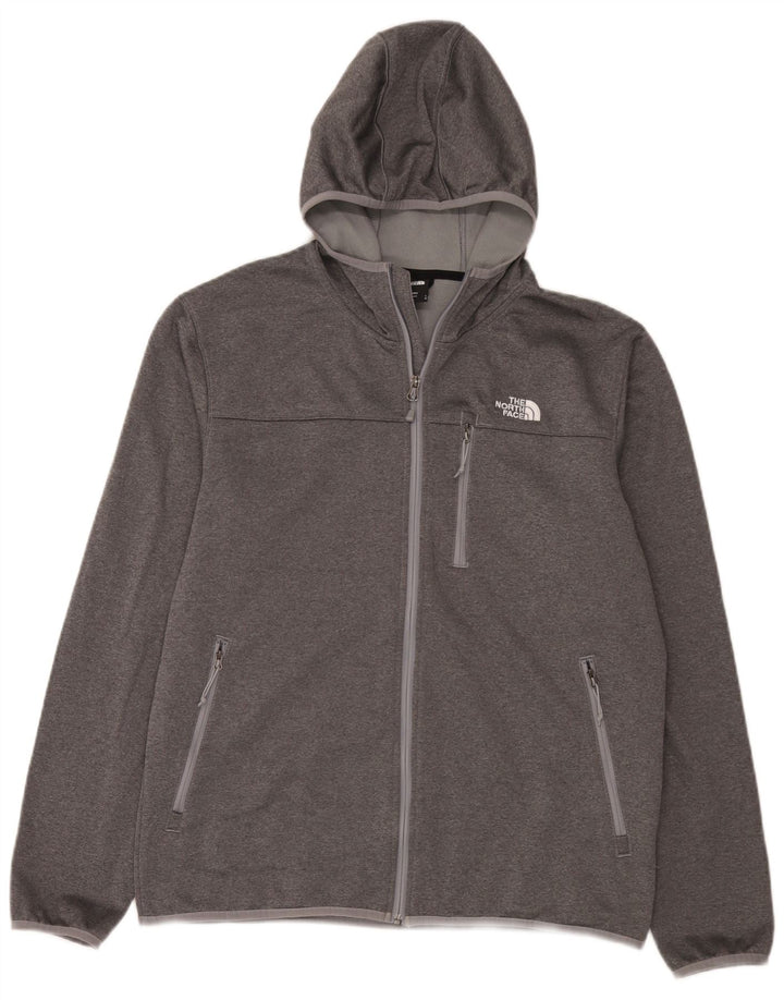 The North Face Herren-Kapuzenpullover mit Reißverschluss, groß, grau, Polyester