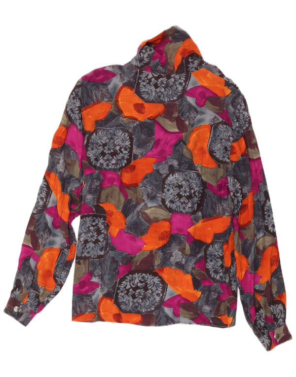 Saint Andrews Damen-Hemdbluse, Größe M, mehrfarbig, Blumenmuster, Viskose, UK 44