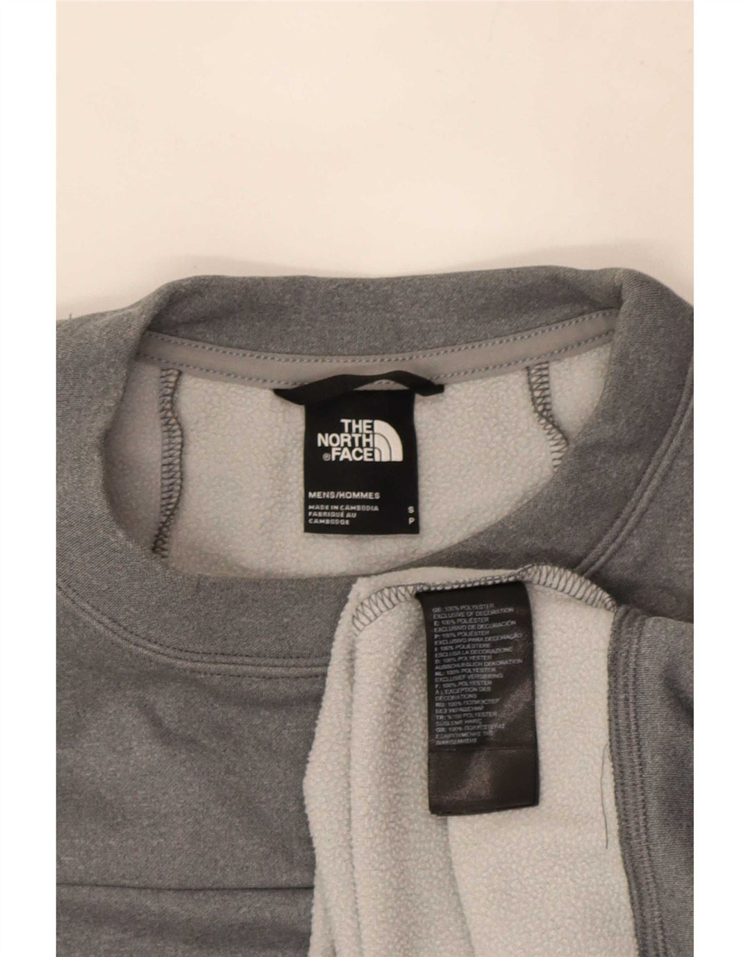 The North Face Herren-Sweatshirt, Pullover, Größe S, Grau, Polyester