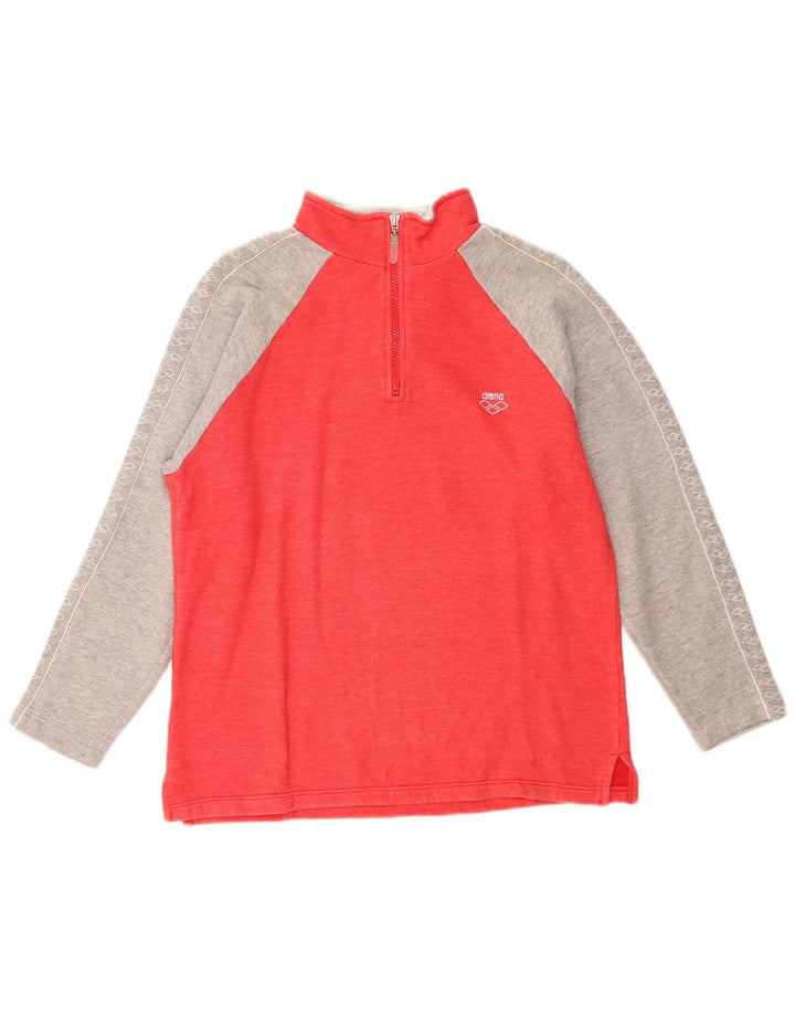 Arena Womens Oversized Graphic Pullover Trainingsanzug Top IT 34 2XS Rot