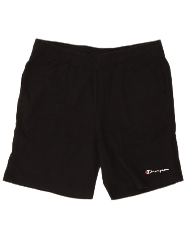 Champion Herren Graphic Regular Fit Sport Shorts XL Schwarz Baumwolle Sport